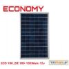 Φωτοβολταϊκό πανελ 100 watt ECO OEM 100 / 100-105Watt - 12v
