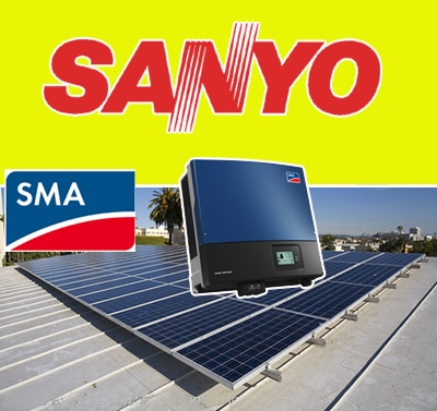 SANYO / Panasonic Solar + 1 SMA inverter-10kw
