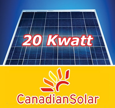 20kw Φωτοβολταικό πάρκο Canadian Solar 230 watt