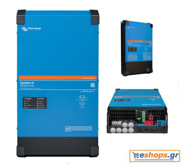 Inverter- Charger Καθαρού Ημιτόνου Victron 5000 VA Victron Quattro-II 24/5000/120-50/50 για το φωτοβολταϊκό σας